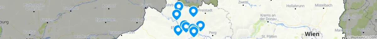 Kartenansicht für Apotheken-Notdienste in der Nähe von Sankt Veit im Mühlkreis (Rohrbach, Oberösterreich)
